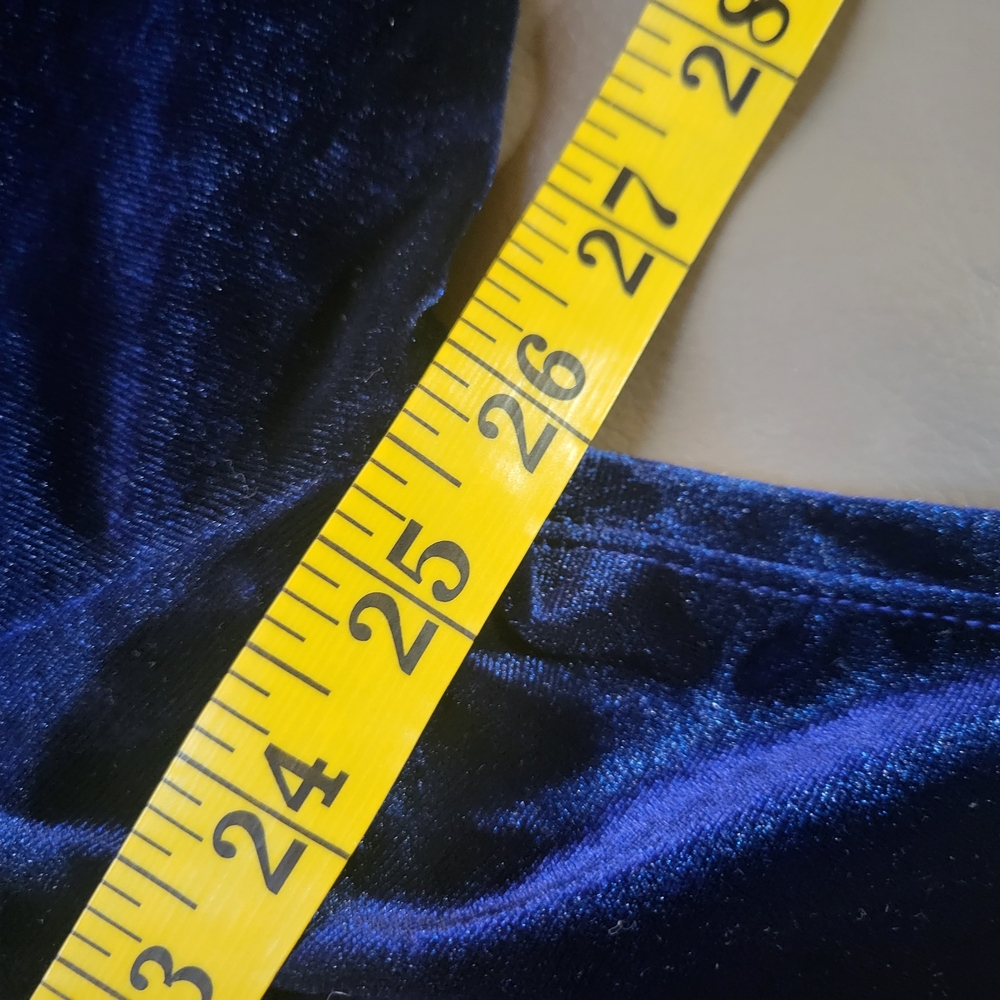 Midnight Velvet Royal Blue Velvet Dress - Picture 6 of 8